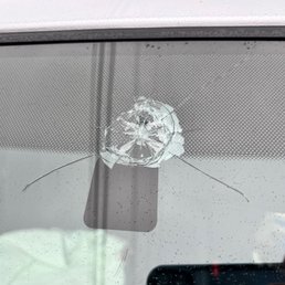 Sometimes a rock will hit your auto and when it does - Go to Auto Glass Warehouse!