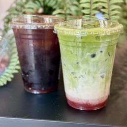 Iced Strawberry Matcha Latte Iced Strawberry Matcha Latte