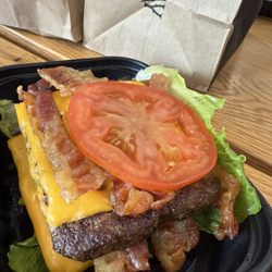 Wendy's - Baconator. Bunless. Mmmmm