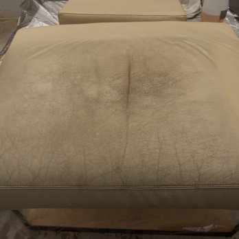 Leather Pro Hawaii - 'SV Vanessa' Before - Furniture Reupholstery Near Me