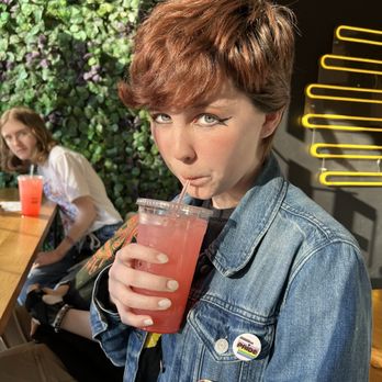 Milk + Honey Cafe - The cherry glitter lemonade! They were out of the glitter but it was still tasty!! - Coffee & Tea Near Me - Cleveland, Ohio