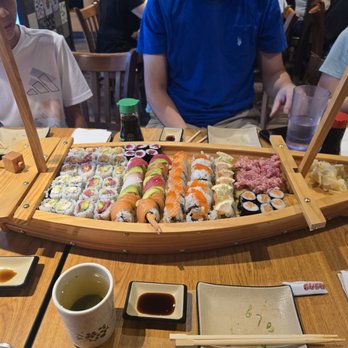 Sushi Kafe - Sushi boat (if you order enough LOL) - Sushi Bars Near Me - Rochester Hills, Michigan Sushi Kafe - Sushi boat (if you order enough LOL) - Sushi Bars Near Me - Rochester Hills, Michigan
