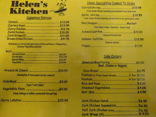 Menu photo 8 Helen's Kitchen Houston, TX