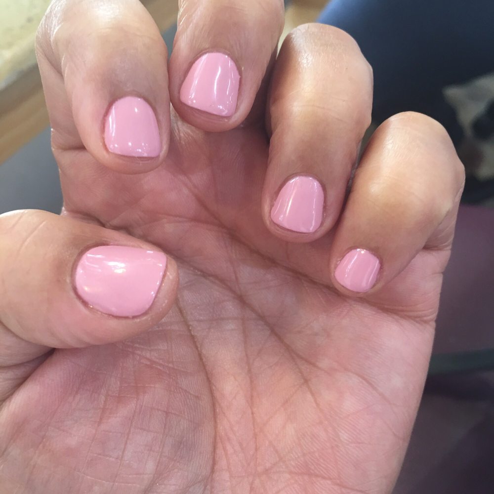 Brilliant Nails Spa - Pink manicure - Skin Care Near Me - Great Neck, New York