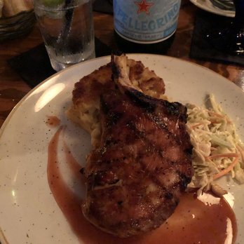 The Blue Point - Grilled Cherrywood Smoked Pork Chop - New American Near Me - Duck, North Carolina The Blue Point - Grilled Cherrywood Smoked Pork Chop - New American Near Me - Duck, North Carolina