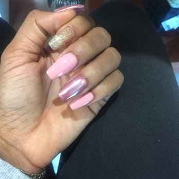 Legends Nails & Spa - Fill with gel and chrome color done by Kim - Nail Salons Near Me - Rancho Cucamonga, California Legends Nails & Spa - Fill with gel and chrome color done by Kim - Nail Salons Near Me - Rancho Cucamonga, California