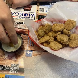 Fried Pickle Chips With Ranch Dressing