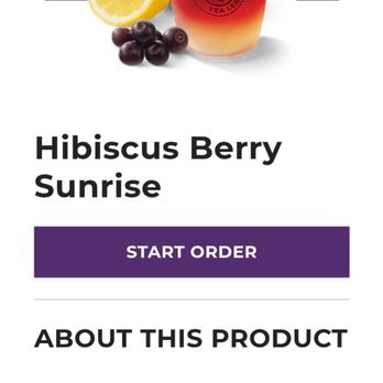 The Coffee Bean & Tea Leaf - Details on my Hibiscus Tea: Let's make a wish picture, number on  3333 - Coffee & Tea Near Me - Brea, California