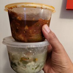 Tasty Spot - Chicken soup and cold eggplant
