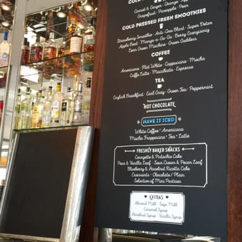 Beaufort House - Menus on the board for those who come and have to go quickly - Juice Bars & Smoothies Near Me - Chelsea, XGL