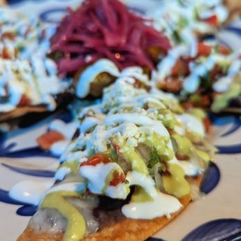 Santa Catarina - Close up of the Totopos Catarina Nachos - Mexican Near Me - Austin, Texas