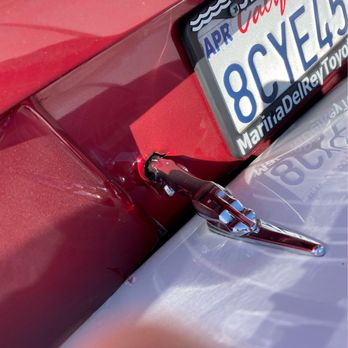 Autopro Service Center - Jaguar leaper pierced the rear valance of a Prius . The leaper survived without a scratch. - Auto Repair Near Me - Los Angeles, California Autopro Service Center - Jaguar leaper pierced the rear valance of a Prius . The leaper survived without a scratch. - Auto Repair Near Me - Los Angeles, California