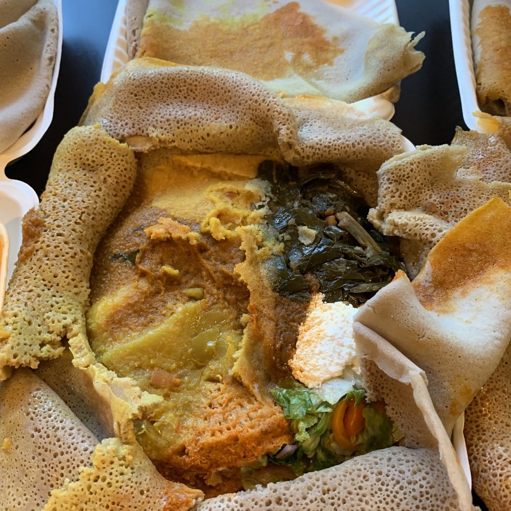 Meskel Ethiopian Restaurant - Veggie combo takeout - weighed in at 2.9lbs! Bwhahaha - Ethiopian Near Me - Seattle, Washington Meskel Ethiopian Restaurant - Veggie combo takeout - weighed in at 2.9lbs! Bwhahaha - Ethiopian Near Me - Seattle, Washington