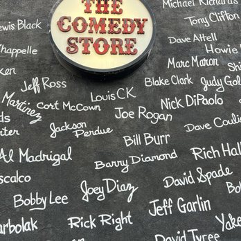 The Comedy Store - Signage and shoutouts. - Comedy Clubs Near Me - La Jolla, California