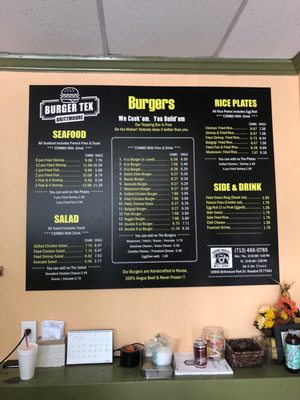 Menu photo 2 Burger Tex At Brittmoore Houston, TX