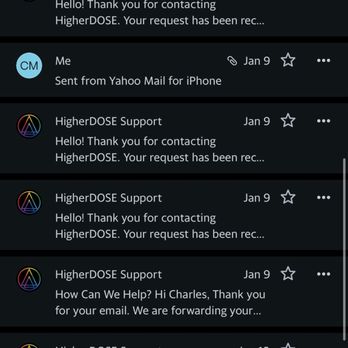 HigherDOSE - Email evidence - Saunas Near Me - New York, New York