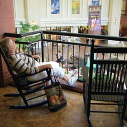 Saint John Free Public Library - Scruffy person relaxing right outside the library
