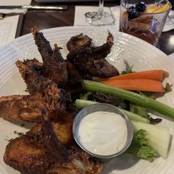 Old Seelbach Bar - Huge Smoked wings, celery, carrots and ranch