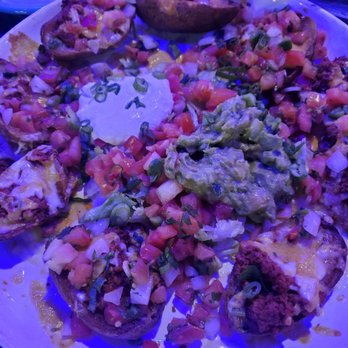 Torito Mexican Restaurant - Potato skins with chorizo - Mexican Near Me - North Haven, Connecticut Torito Mexican Restaurant - Potato skins with chorizo - Mexican Near Me - North Haven, Connecticut