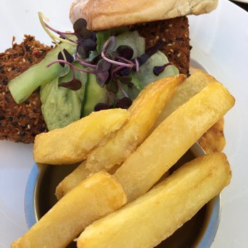 Ivy and Lolas - Crumbed fish burger. - Wine Bars Near Me - Queenstown, OTA Ivy and Lolas - Crumbed fish burger. - Wine Bars Near Me - Queenstown, OTA