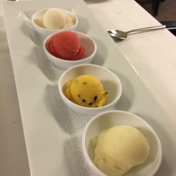 Da Valentino - Sorbeto. Lemon, passion fruit, strawberry. Can't remember the 4th but was excellent. - Italian Near Me - Venezia, VE Da Valentino - Sorbeto. Lemon, passion fruit, strawberry. Can't remember the 4th but was excellent. - Italian Near Me - Venezia, VE