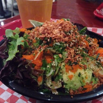 Uroko Poke - Medium! So many toppings that you can't even see the fish! - Japanese Near Me - Costa Mesa, California