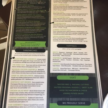 Blind Squirrel - Menu page 2 - Sports Bars Near Me - Louisville, Kentucky