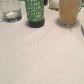 Birroteca Baltimore - My drawing and lemon lime soda - Italian Near Me - Baltimore, Maryland
