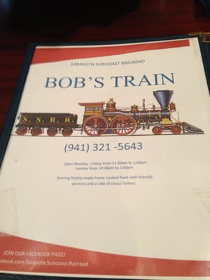Menu photo 5 Bob's Train Sarasota, FL
