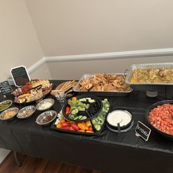 Angelo’s Cucina and Catering - Appetizer setup for Christmas catering !