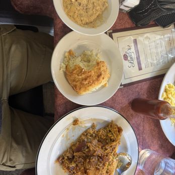 Lucile's Creole Cafe - What you guys are looking at is a monster breakfast. I had the farmers eggs very good. Famous buttermilk biscuit and their sausage gravy. - Cajun/Creole Near Me - Fort Collins, Colorado
