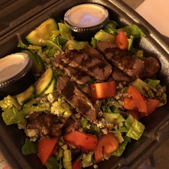 Slice 19 - Steak Blue Cheese Salad - Pizza Near Me - Henderson, Nevada Slice 19 - Steak Blue Cheese Salad - Pizza Near Me - Henderson, Nevada