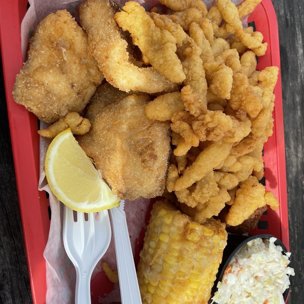 Singleton's Seafood Shack - Fish, clam strips, corn, and slaw - Seafood Near Me - Jacksonville, Florida Singleton's Seafood Shack - Fish, clam strips, corn, and slaw - Seafood Near Me - Jacksonville, Florida