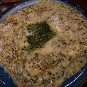 BellaBrava Tampa - Spinach & Goat Cheese Ravioli - pistachio pesto crema, toasted pistachio, grana padano - Bars Near Me - Tampa, Florida
