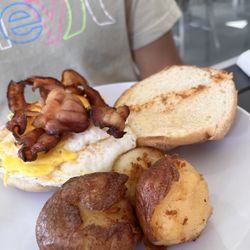 Athena Greek Street Diner - Bacon, egg and cheese
