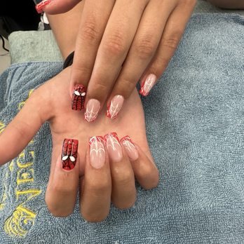 Megan's Nails Salon - Gel-x spider man design - Nail Salons Near Me - Hayward, California Megan's Nails Salon - Gel-x spider man design - Nail Salons Near Me - Hayward, California