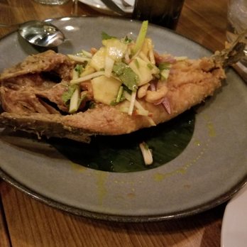 Ammata Thai Kitchen - Whole branzino with green apple salad $25 - Thai Near Me - River Vale, New Jersey Ammata Thai Kitchen - Whole branzino with green apple salad $25 - Thai Near Me - River Vale, New Jersey
