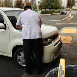 Having new windshield wiper blades installed. Having new windshield wiper blades installed.