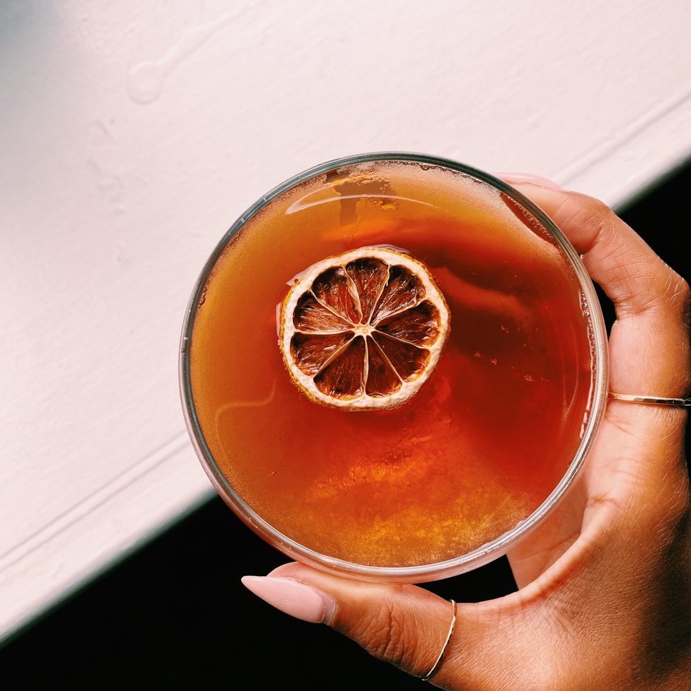 Mandolin - FIFTH OCEAN? Appleton 12 Year Rare Rum, Madeira, Falernum, Sundried Lemon - Southern Near Me - Raleigh, North Carolina Mandolin - FIFTH OCEAN? Appleton 12 Year Rare Rum, Madeira, Falernum, Sundried Lemon - Southern Near Me - Raleigh, North Carolina