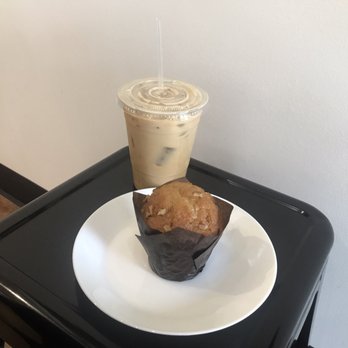 Third Gen Coffee - Iced vanilla latte and banana nut muffin. - Coffee & Tea Near Me - The Woodlands, Texas Third Gen Coffee - Iced vanilla latte and banana nut muffin. - Coffee & Tea Near Me - The Woodlands, Texas