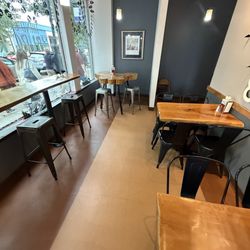 Fritz European Fry House - Small but nice seating area.