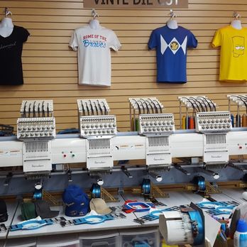 Tshirt Mart - Embroidery Machines Area - Graphic Design Near Me - El Cajon, California