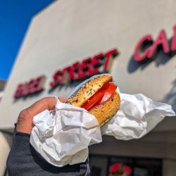 Bagel Street Cafe - Bagel with tomatoes
