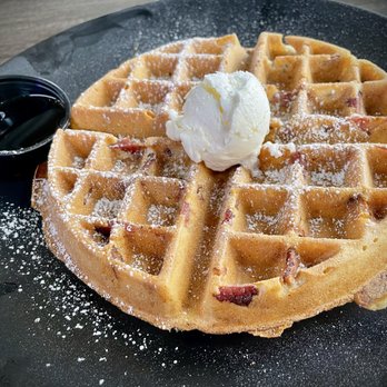 Mario's Early Toast - 12.05.25 Bacon Waffle, mmmm!!! - Breakfast & Brunch Near Me - Rocklin, California