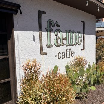 Fàme Caffe - Entree area with beautiful cactus - Coffee & Tea Near Me - Phoenix, Arizona