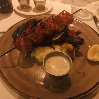 Parkers' Lighthouse - Custom surf and turf over mashed potato's and house vegetables. - Seafood Near Me - Long Beach, California