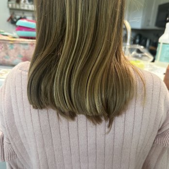 Little Locks - Her hair was wet so the chop and unevenness was not visible when the stylist offered me to approve. - Toy Stores Near Me - La Jolla, California