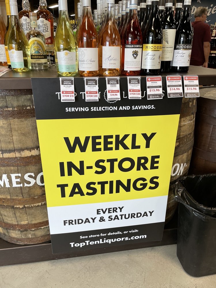 TOP TEN LIQUORS VADNAIS HEIGHTS 935 Co Rd E E, Vadnais Heights, Minnesota Beer, Wine