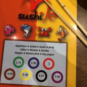 Sushi Me - Prices here are based on the color of the plate you select.... - Sushi Bars Near Me - Bellevue, Washington