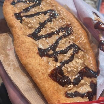 BeaverTails - Maple beavertail with chocolate drizzle - Desserts Near Me - Banff, Alberta